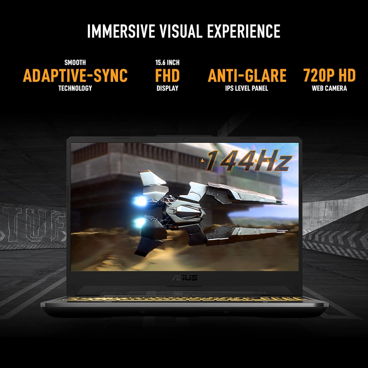 ASUS TUF Gaming A15 (Graphite Black, 16GB RAM, 512GB SSD) - Certified Refurbished | Ryzen 7 7435HS | RTX 3050 (75W TGP) - Image 4