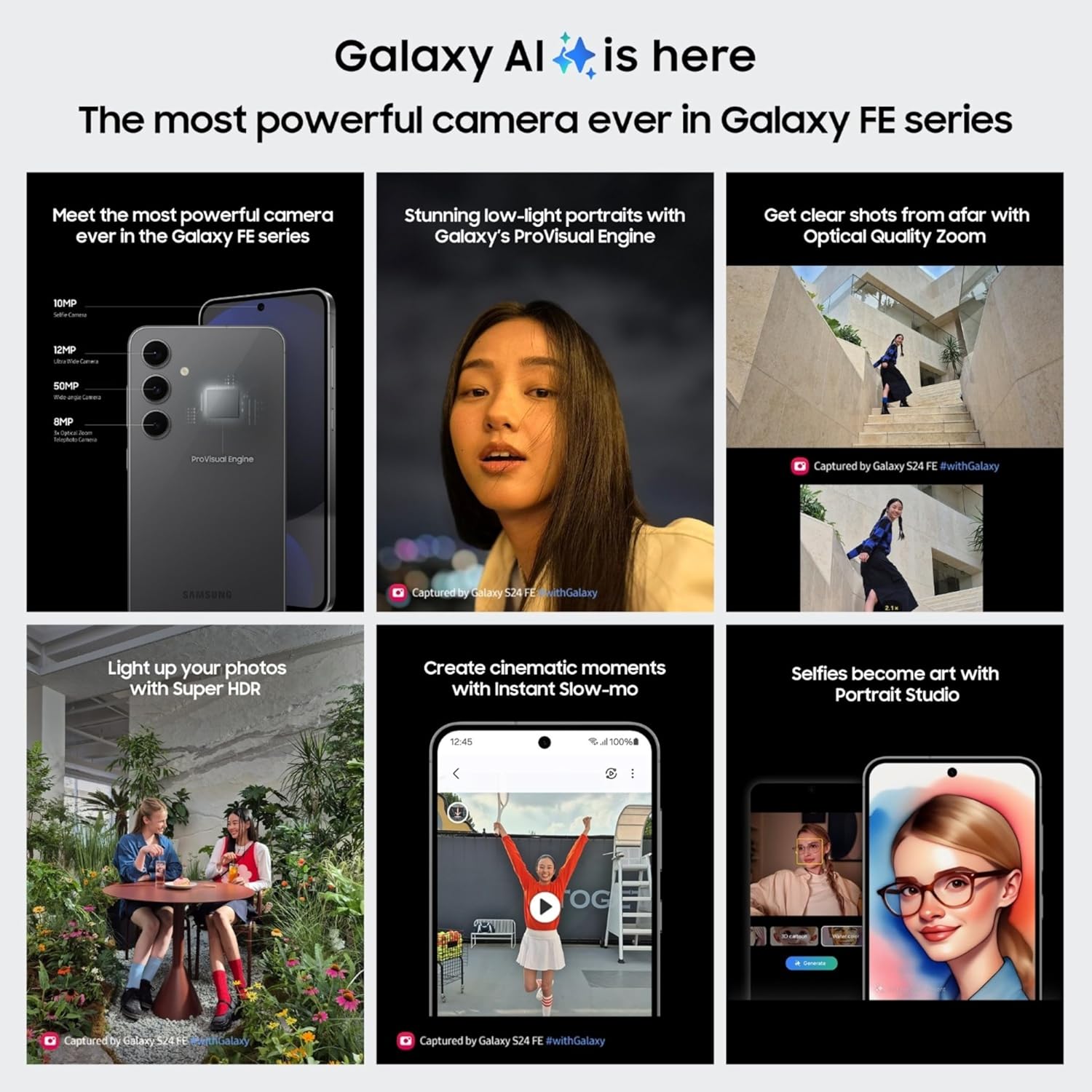 Samsung Galaxy S24 FE 5G (Mint, 8GB RAM, 128GB Storage) - Certified Refurbished | Galaxy AI Features | 50MP Pro-Grade Camera - Image 6